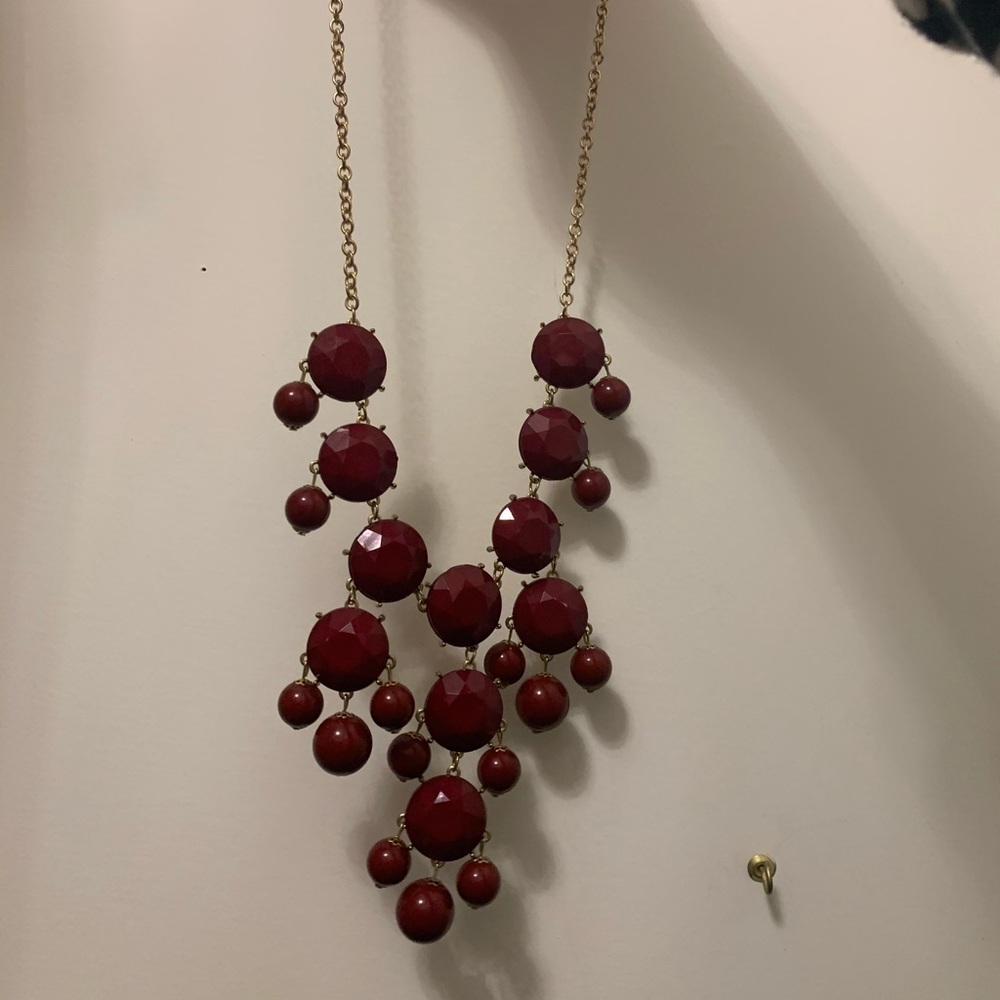 Maroon Bubble Necklace